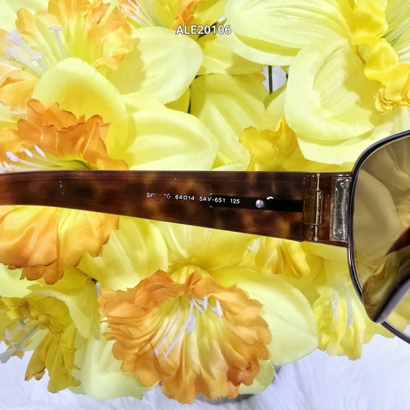 Prada Sunglasses Tortoise Shell SPR 52G 64□14 5AV-651 125 with Case - Picture 11 of 12